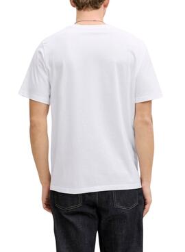 Camiseta Jack and Jones Frank blanco para hombre