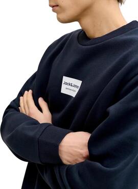Sudadera Jack and Jones Frank azul marino para hombre