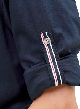 Camisa Jack and Jones Henry azul marino para hombre