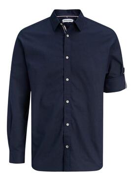 Camisa Jack and Jones Henry azul marino para hombre