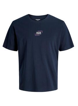 Camiseta Jack and Jones Corp azul marino para hombre