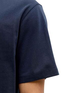 Camiseta Jack and Jones Corp azul marino para hombre