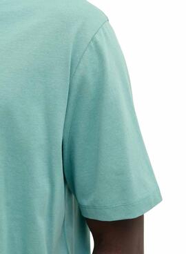 Camiseta Jack and Jones Corp azul turquesa para hombre