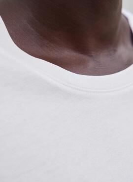 Camiseta Jack and Jones Corp blanco para hombre