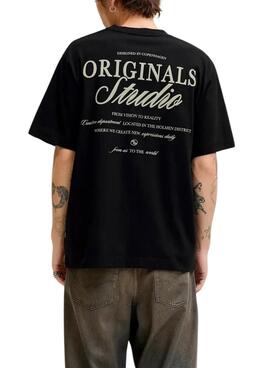 Camiseta Jack and Jones Norrebro negro para hombre