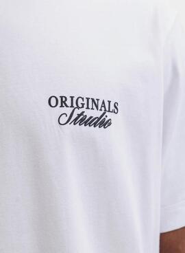 Camiseta Jack and Jones Norrebro blanco para hombre