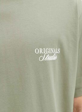 Camiseta Jack and Jones Norrebro verde para hombre
