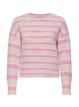 Jersey Only Johanna rayas rosa para mujer