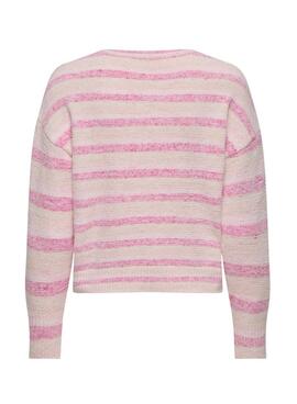 Jersey Only Johanna rayas rosa para mujer