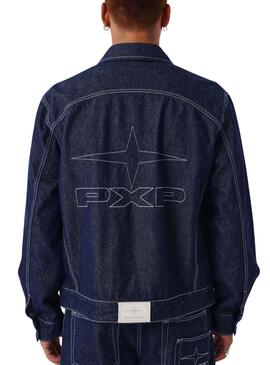 Cazadora vaquera Project x Paris denim oscuro para hombre