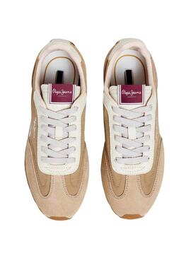 Zapatillas Pepe Jeans Jane beige para mujer
