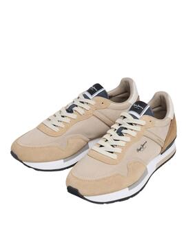 Zapatillas Pepe Jeans Hailon beige para hombre