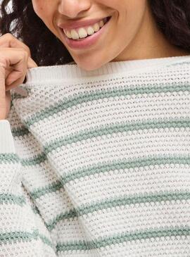 Jersey Vila Vidalo blanco y verde para mujer