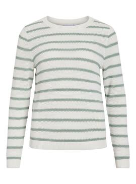 Jersey Vila Vidalo blanco y verde para mujer
