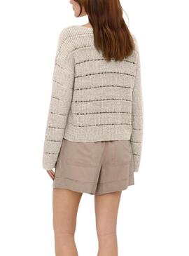 Jersey Only Pamela beige para mujer