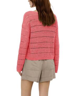 Jersey Only Pamela coral para mujer