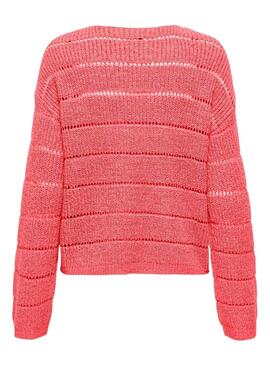 Jersey Only Pamela coral para mujer