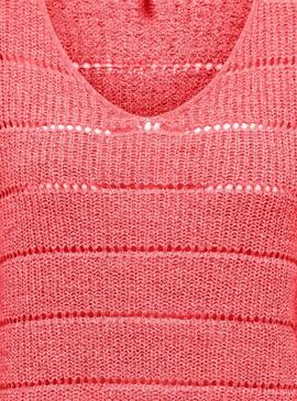 Jersey Only Pamela coral para mujer