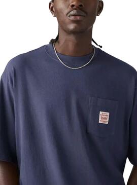 Camiseta Levis Worker azul para hombre