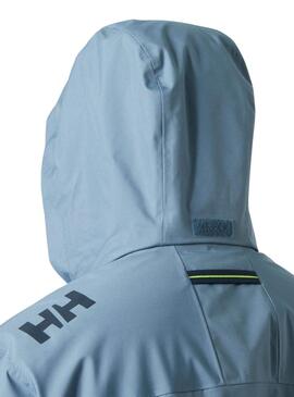 Cazadora Helly Hansen Crew Midlayer azul con capucha 