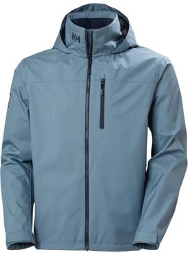 Cazadora Helly Hansen Crew Midlayer azul con capucha 