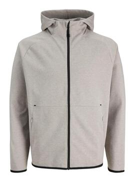 Sudadera Jack and Jones Base gris para hombre