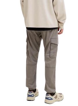 Pantalón Jack and Jones Paul cargo beige para hombre