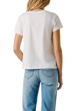 Camiseta Pepe Jeans Mahina blanco para mujer