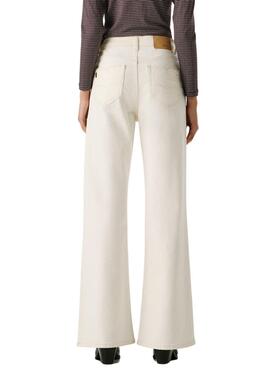 Pantalón vaquero Pepe Jeans Willa blanco para mujer