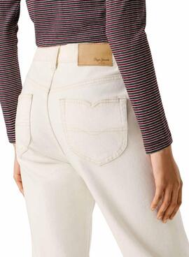 Pantalón vaquero Pepe Jeans Willa blanco para mujer