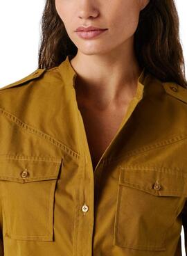 Camisa Pepe Jeans Angy mostaza para mujer