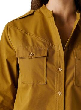 Camisa Pepe Jeans Angy mostaza para mujer