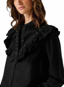 Camisa vaquera Pepe Jeans Katia negro para mujer