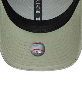 Gorra New Era Cord New York Yankees 9FORTY verde claro para mujer