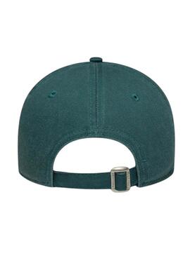 Gorra New Era Washed Mini New York Yankees 9TWENTY verde oscuro para mujer