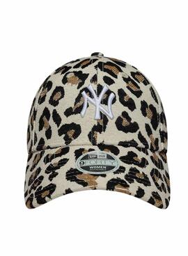 Gorra New Era Midi New York Yankees 9FORTY estampado leopardo para mujer