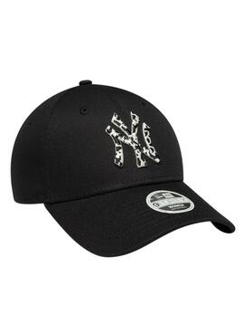 Gorra New Era New York Yankees 9FORTY logo animal print para mujer