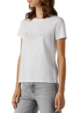 Camiseta Pepe Jeans Brady blanco para mujer