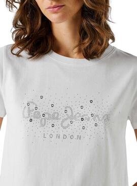 Camiseta Pepe Jeans Brady blanco para mujer