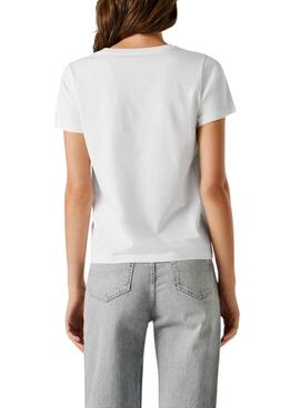 Camiseta Pepe Jeans Brady blanco para mujer