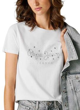 Camiseta Pepe Jeans Brady blanco para mujer