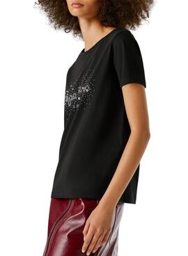 Camiseta Pepe Jeans Brady negro para mujer