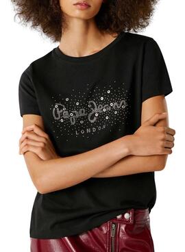 Camiseta Pepe Jeans Brady negro para mujer
