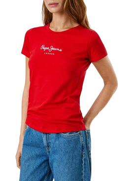 Camiseta Pepe Jeans Virginia rojo para mujer