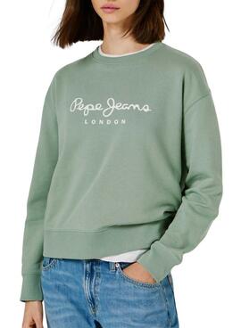 Sudadera Pepe Jeans Maty verde para mujer
