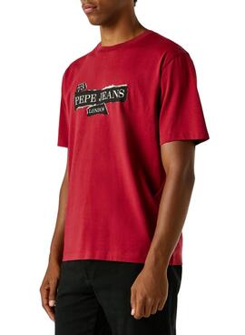Camiseta Pepe Jeans Griffin rojo para hombre