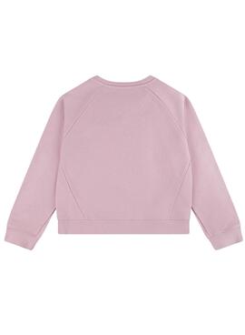 Sudadera Levis Meet And Greet rosa para niña