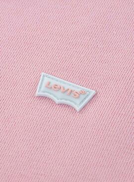 Sudadera Levis Meet And Greet rosa para niña