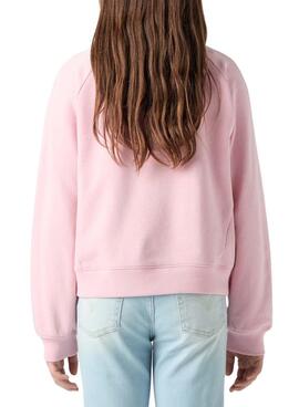 Sudadera Levis Meet And Greet rosa para niña