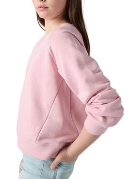 Sudadera Levis Meet And Greet rosa para niña